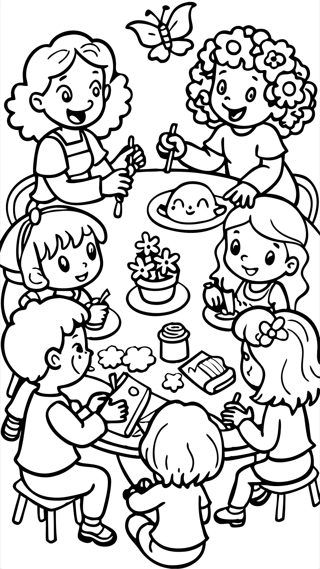 girls coloring pages